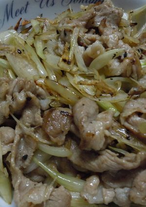 らっきょう漬けより美味しい!豚肉炒め♪-レシピのメイン写真
