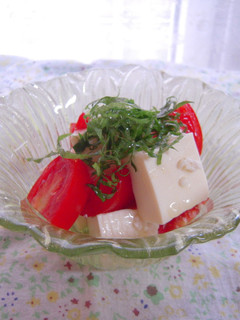 塩こうじ豆腐の和風カプレーゼ-レシピのメイン写真