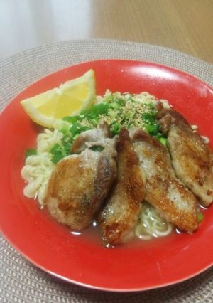 レモンでさっぱり旨い！豚バラ塩ラーメン！-レシピのメイン写真