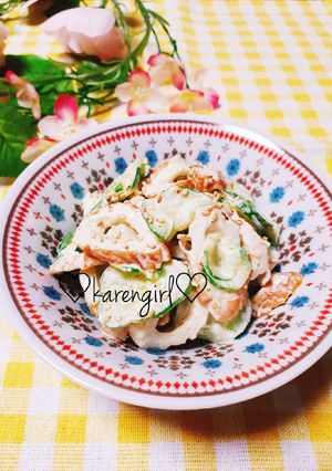 ピリ辛!きゅうりとちくわのゆずマヨ和え!-レシピのメイン写真