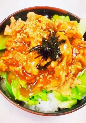豚肉の甘辛丼♪-レシピのメイン写真