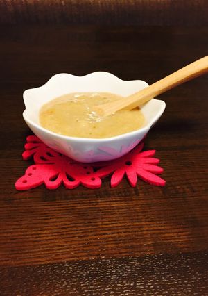 離乳食初期。2分できな粉バナナスムージー-レシピのメイン写真