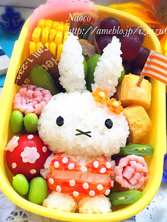 キャラ弁☆海水浴のビキニミッフィーちゃん-レシピのメイン写真