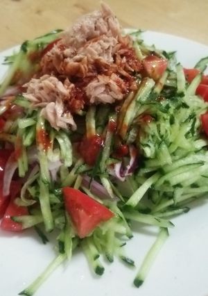 ピリ辛豆腐サラダ-レシピのメイン写真