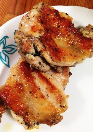 鳥もも肉のにんにくバジル焼き-レシピのメイン写真
