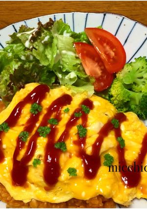 ４種のお豆入り！ふわとろ卵のオムライス♪-レシピのメイン写真