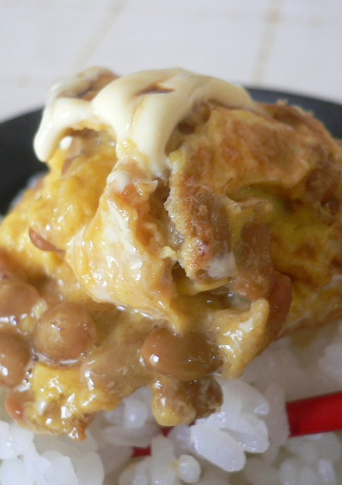 ごはんがすすむ！和風納豆オムレツ-レシピのメイン写真