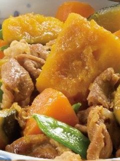 かぼちゃと豚肉の煮物-レシピのメイン写真