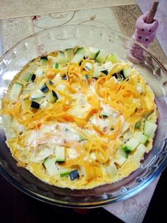 *夏野菜*ズッキーニのオープンオムレツ-レシピのメイン写真