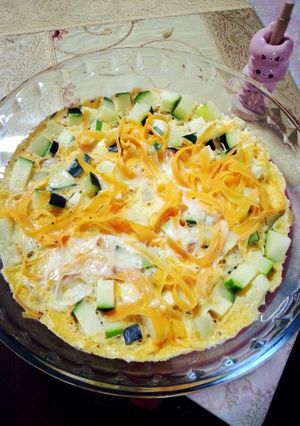 ＊夏野菜＊ズッキーニのオープンオムレツ-レシピのメイン写真