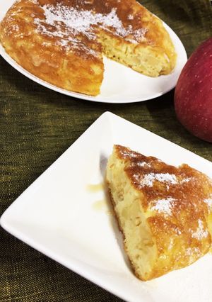 ほっぺが落ちる☆フライパンりんごケーキ-レシピのメイン写真