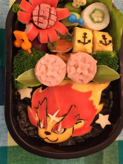 キャラ弁妖怪ウオッチ☆メラメライオン-レシピのメイン写真