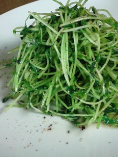 白だしDE 豆苗の簡単炒めもの-レシピのメイン写真