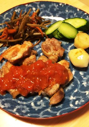 夏にぴったりトマトチキン☆-レシピのメイン写真