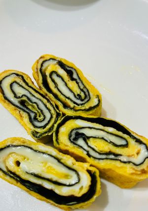 相性バッチリ！海苔とチーズの卵焼き♪-レシピのメイン写真