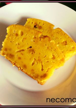 スライスチーズで♡かぼちゃチーズケーキ!-レシピのメイン写真