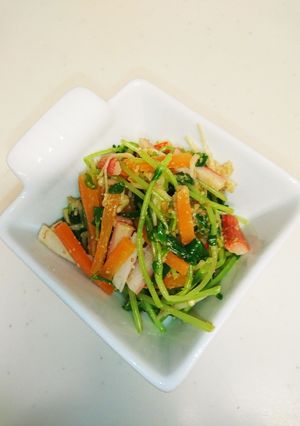 豆苗のナムル-レシピのメイン写真