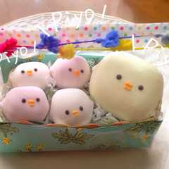 รูปของ 簡単プレゼント.マシュマロぴよこ