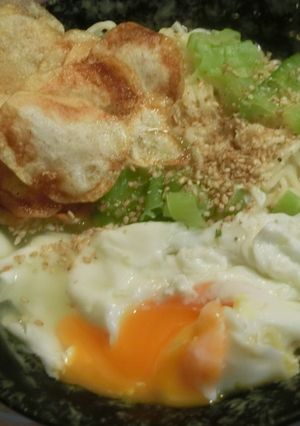 ポテチ*卵　コクまろ塩らーめん-レシピのメイン写真