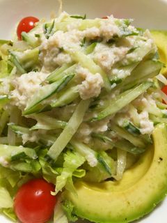 蟹マヨサラダの冷やしぶっかけラーメン☆-レシピのメイン写真