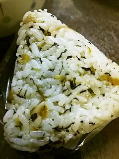 野沢菜の油炒めの混ぜおにぎり-レシピのメイン写真