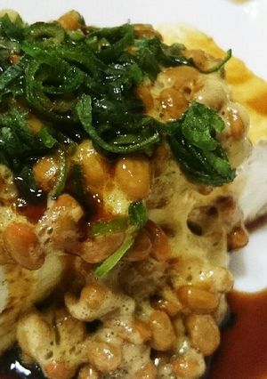 栄養満点✨納豆のっけ豆腐！-レシピのメイン写真