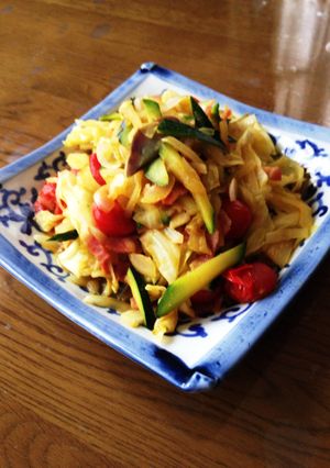 切れ端でok!夏野菜カレー炒め-レシピのメイン写真