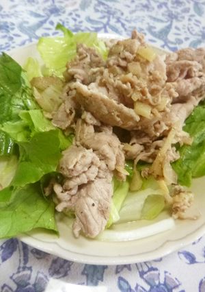 夏にぴったり★ 豚肉とレタスのサラダ-レシピのメイン写真