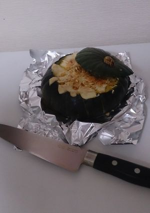丸ごとカボチャdeグラタン-レシピのメイン写真