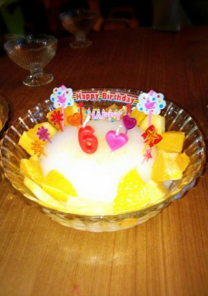 ゼリーでバースデーケーキ！-レシピのメイン写真