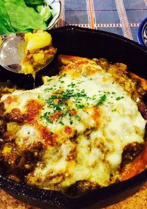 スキレットで簡単 焼きチーズカレー-レシピのメイン写真