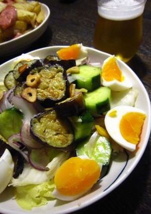 夏野菜のサラダ☆甘酒ドレッシングで♪-レシピのメイン写真