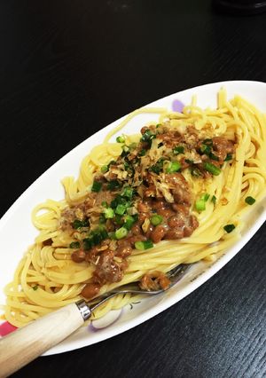 簡単納豆パスタ-レシピのメイン写真