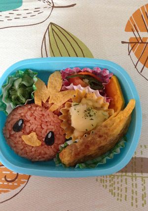 ポケモンでアチャモ♪キャラ弁-レシピのメイン写真