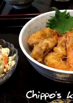 天ぷらした次の日は生姜香る天丼！-レシピのメイン写真
