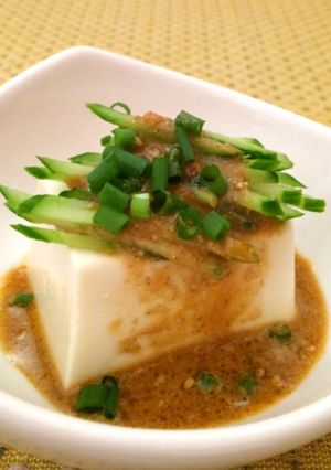 胡瓜と胡麻だれ冷奴-レシピのメイン写真