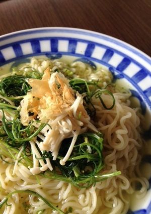 おかひじきの冷やしぶっかけ塩らーめん-レシピのメイン写真