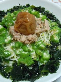 わかめとオクラの冷やしラーメン-レシピのメイン写真
