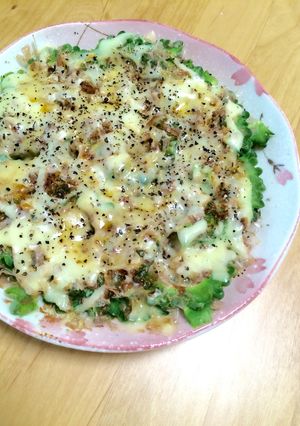 レンチンで出来る♫ゴーヤのチーズ焼き-レシピのメイン写真