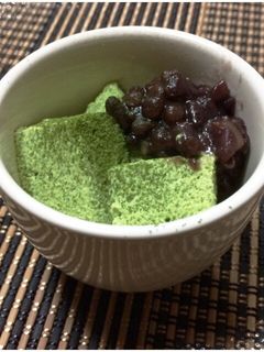 ふんわりほろ苦抹茶ムース-レシピのメイン写真