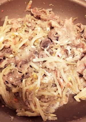 もやしと豚肉の明太マヨ炒め-レシピのメイン写真