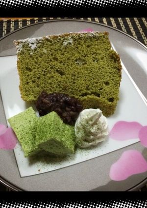 ふわふわしっとり抹茶シフォンケーキ-レシピのメイン写真