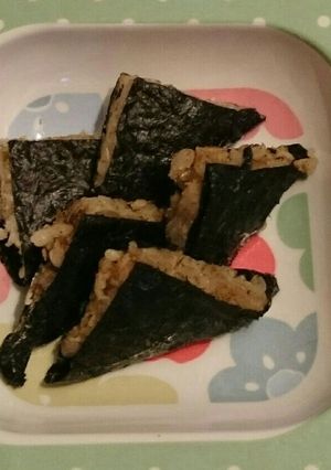 離乳食　手づかみ食　オカカおにぎらず-レシピのメイン写真
