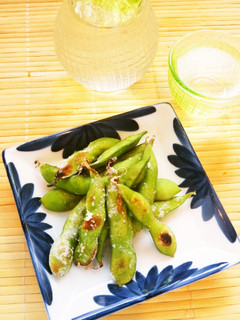☺夏野菜おつまみ☆簡単♪焼き枝豆☺-レシピのメイン写真