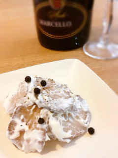 ワインと♡いぶりがっこクリームチーズ和え-レシピのメイン写真
