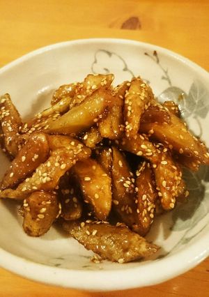 ごぼうの甘辛揚げ ゴマ風味-レシピのメイン写真