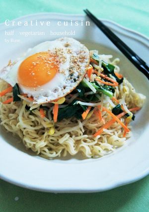 アジアンガパオ風塩ラーメン-レシピのメイン写真