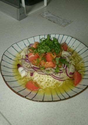 トマトと玉ねぎの塩ラーメン-レシピのメイン写真