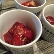 マグロのづけ。ごま油風味