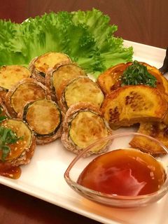 ズッキーニの挟み揚げ焼き-レシピのメイン写真